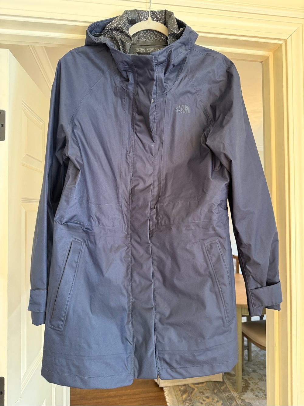 The North Face Women's Dark Navy Hooded Trench Coat